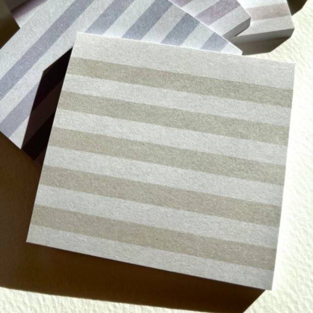 Notas Post-it de la banda verde pastel (Soft green tone-on-tone stripes make a subtle statement.)
