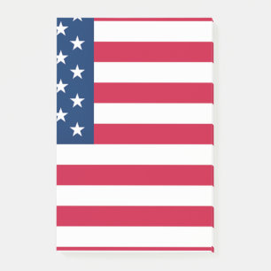 Notas Post-it® de la bandera estadounidense patrió