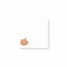 Notas post-it de la calabaza