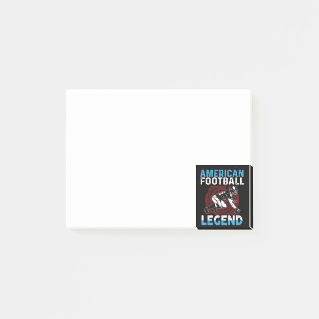 Notas Post-it de la leyenda del fútbol americano (Anverso)