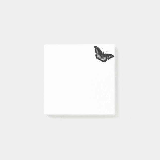 Notas Post-it® de la mariposa negra (Anverso)
