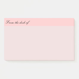 Notas Post-it® De la mesa de color rosa