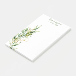 Notas Post-It® de la rama oleícola de color de agu