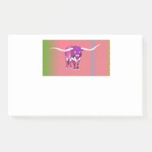 notas post-it de la vaca funky