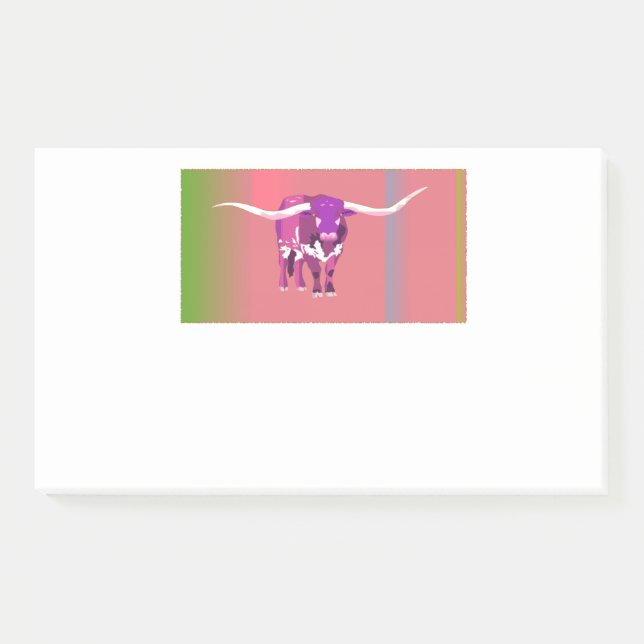 notas post-it de la vaca funky (Anverso)