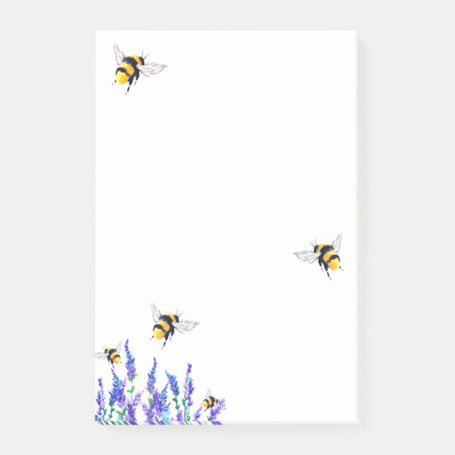Notas Post-it® de las abejas voladoras (Anverso)