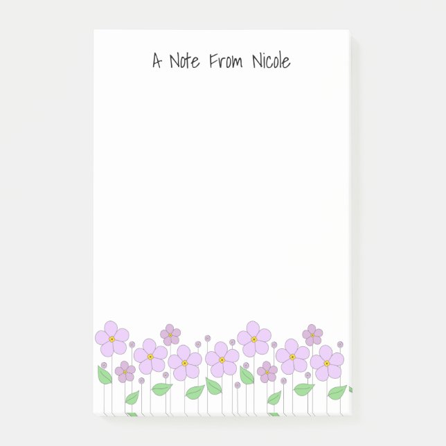 Notas Post-it de las flores de Lilac (Anverso)