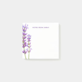Notas Post-it de Lavender de color de agua