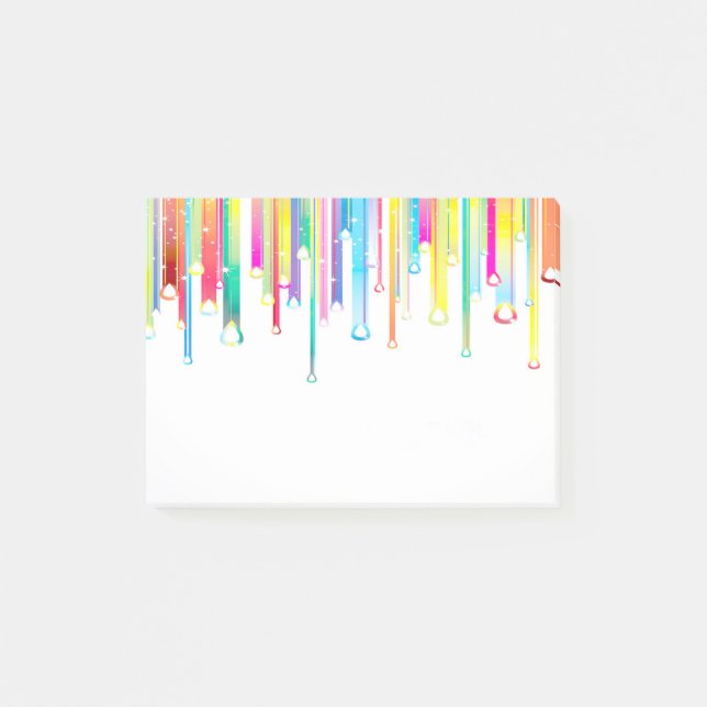 Notas Post-it de líneas abstractas (Anverso)