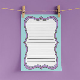 Notas Post-it® de líneas enmarcadas