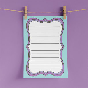 Notas Post-it® de líneas enmarcadas