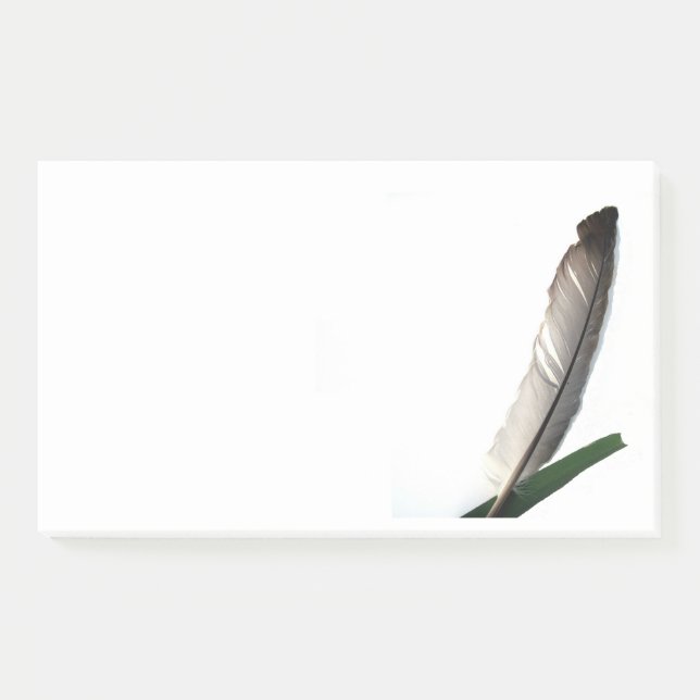 Notas Post-it® de Love Feather, 10" x 6" (Anverso)