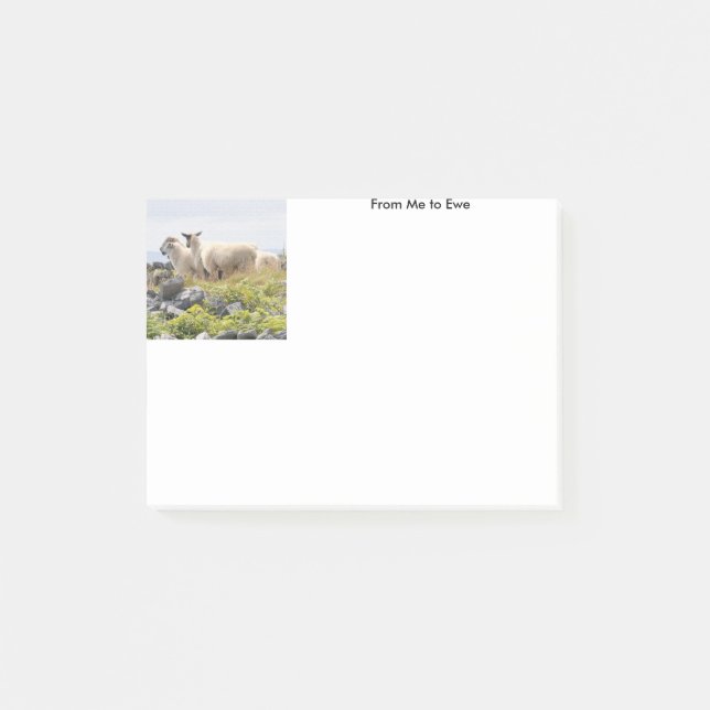 Notas Post-it® De mí a ewe (Anverso)