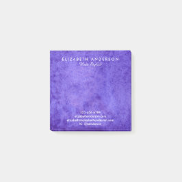 Notas post-it de negocios azul acuarela