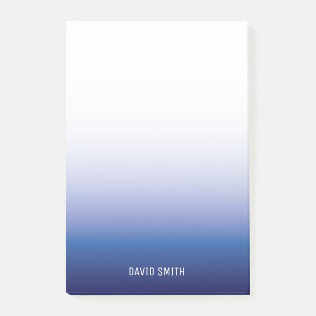 Notas Post-it de nombre personalizado de naranja a (Anverso)