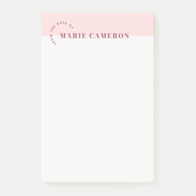 Notas Post-It de Pastel simple de Colorblock - Ros (Anverso)