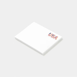 Notas Post-it® de Patriotic USA Flag