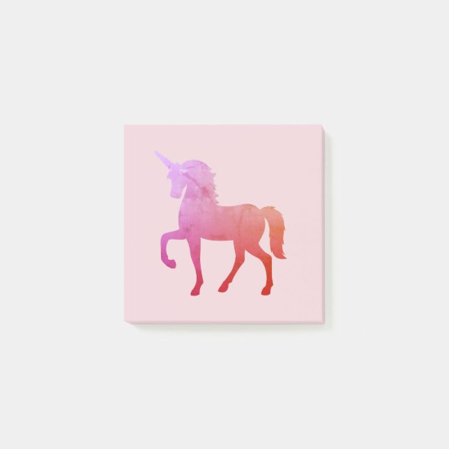 Notas Post-it de Pink Unicorn (Anverso)