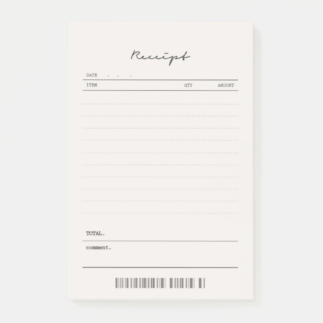 Notas Post-It de Recepción Recepción Recepción de  (Anverso)