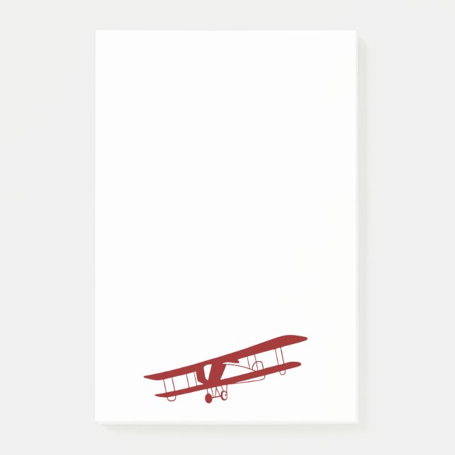 Notas Post-it de Red Biplane (Anverso)
