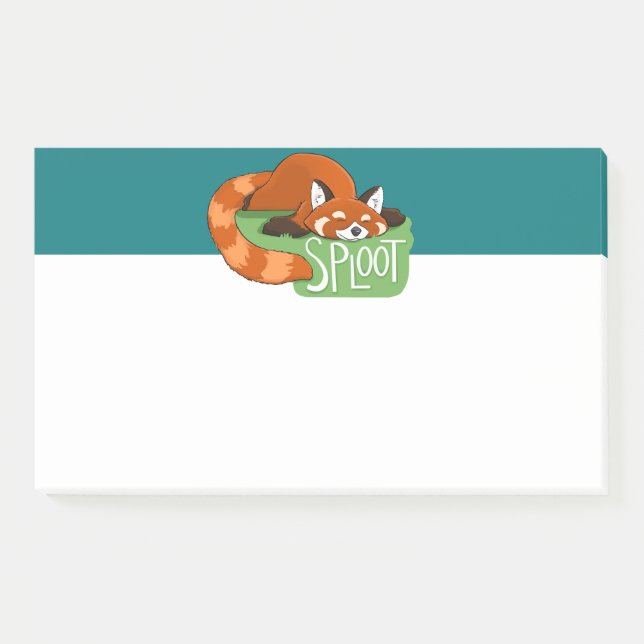 Notas post-it de Sleepy Red Panda (Anverso)