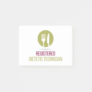 Notas post-it de Técnico Dietético Registrado