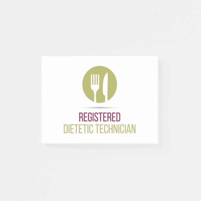 Notas post-it de Técnico Dietético Registrado (Anverso)