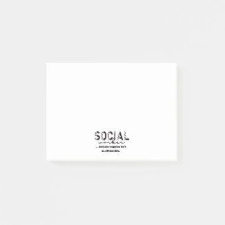 Notas post-it de trabajador social