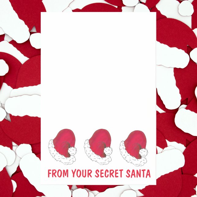 Notas Post-it® De tus Navidades secretos de Navidad de Santa Clau (From Your Secret Santa)