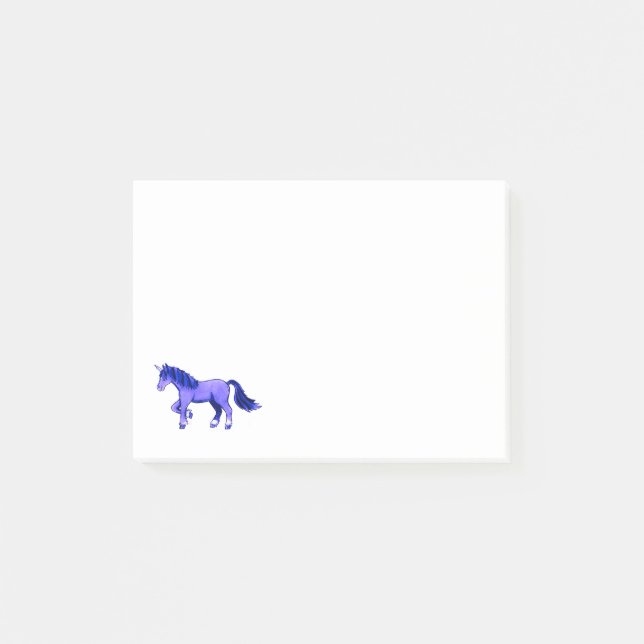 Notas post-it de unicornio pequeño (Anverso)