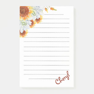 Notas Post-it® De vuelta a la escuela floral