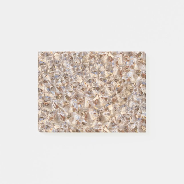 Notas Post-it® Decoración ambarina elegante de los cristales (Anverso)