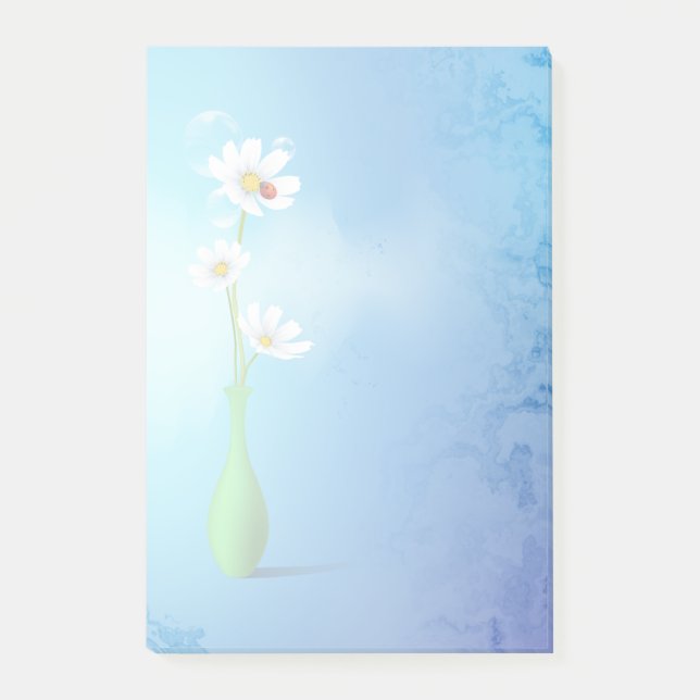 Notas Post-it® Decoración de flores 20 (Anverso)