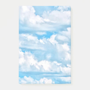 Notas Post-it® Decoración feliz bailando con nubes soleadas