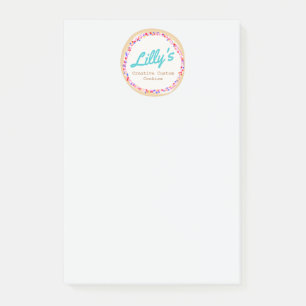 Notas Post-it® Decorador de cookies o pasteles