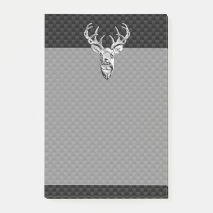 Notas Post-it® Deer de cola blanca salvaje en impresión de fibra