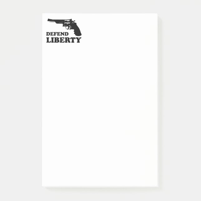 Notas Post-it® Defender la libertad (Anverso)