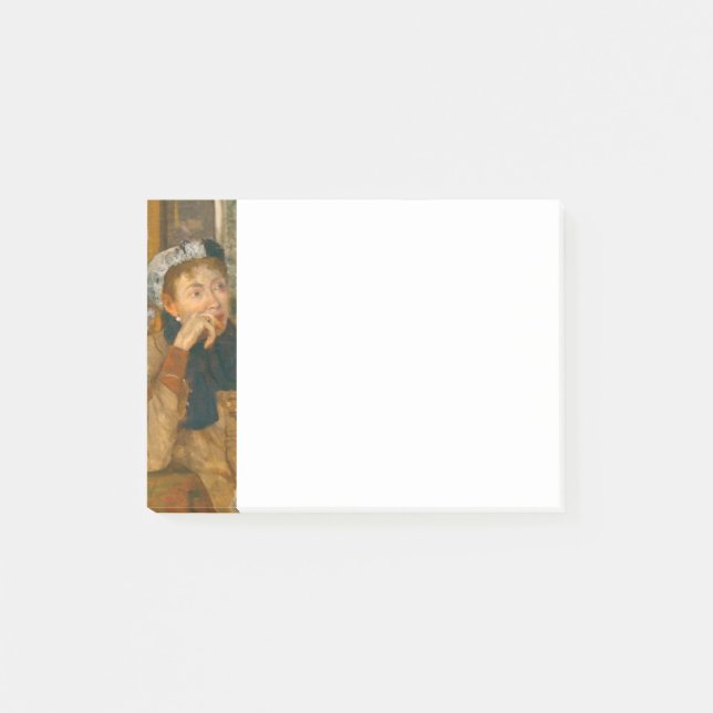 Notas Post-it® Degas, una mujer sentada al lado de una bolsa de f (Anverso)
