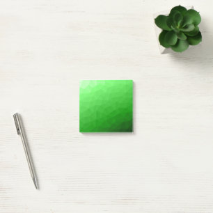 Notas Post-it® Degradado verde claro malla geométrica patrón bril