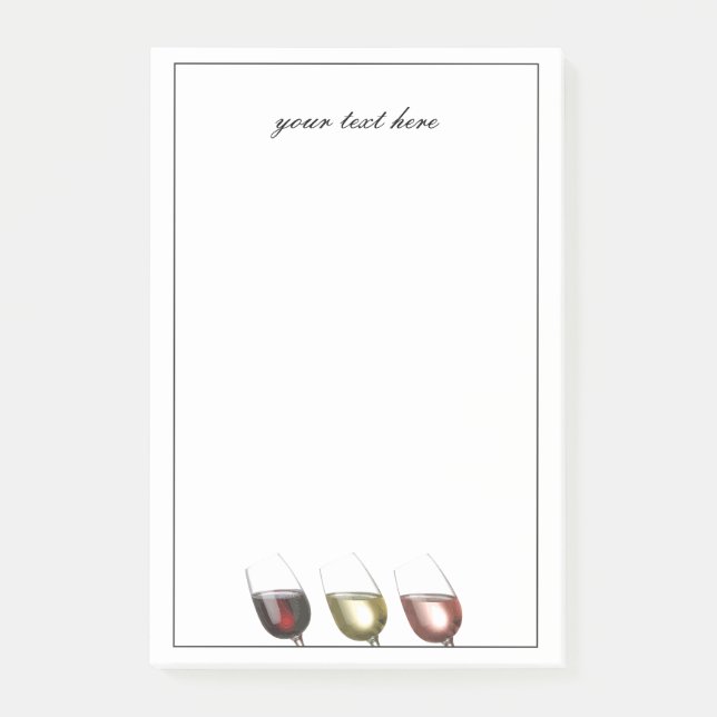 Notas Post-it® Degustación de vinos (Anverso)