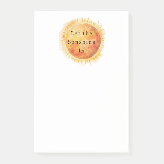 Notas Post-it® Deja Entrar La Luz Del Sol (Anverso)