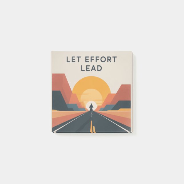 Notas Post-it® Deja que el esfuerzo lidere (Anverso)