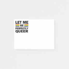 Notas Post-it® Déjame Ser Perfectamente Queer