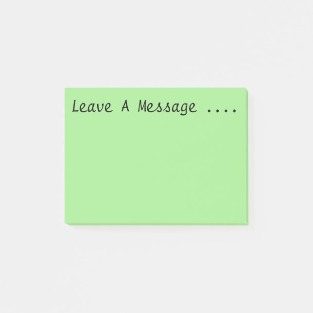 Notas Post-it® Deje un mensaje (Anverso)