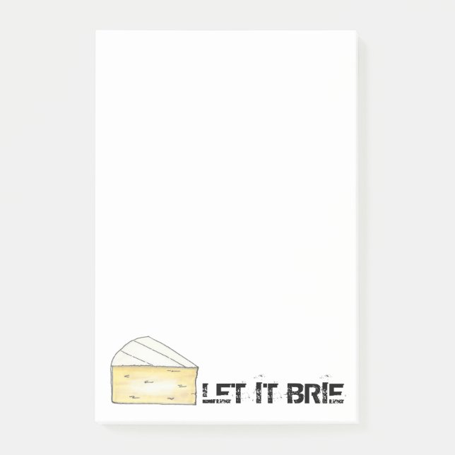 Notas Post-it® DEJEN QUE BRIE (BE) Funny Chef de carne de queso W (Anverso)