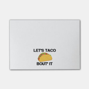 Notas Post-it® Déjenos combate del Taco él