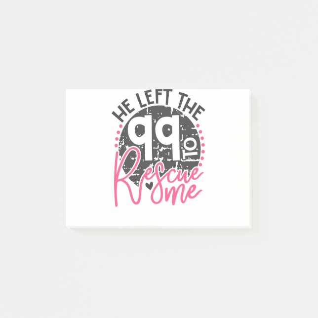 Notas Post-it® dejó el 99 para rescatarme (Anverso)