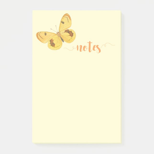 Notas post-it del Bella Artes de cosecha de maripo (Anverso)