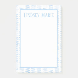 Notas post-it del COLOR DEL AGUA PERSONALIZADO