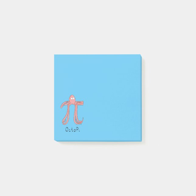 Notas Post-it del Día de las matemáticas del pulpo (Anverso)
